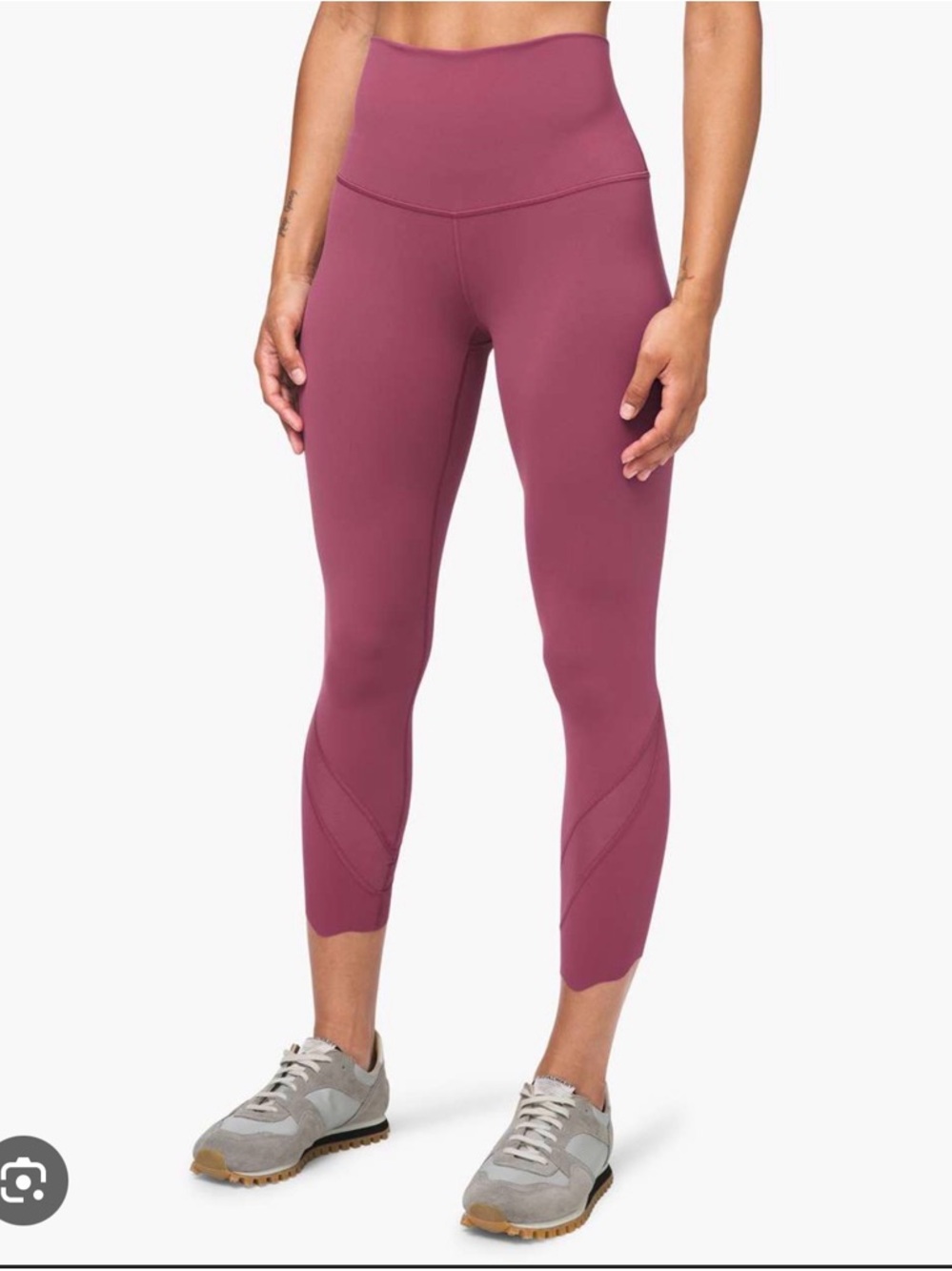 SOLD - lululemon athletica High-Waist Cropped Leggings in Dusty Mauve